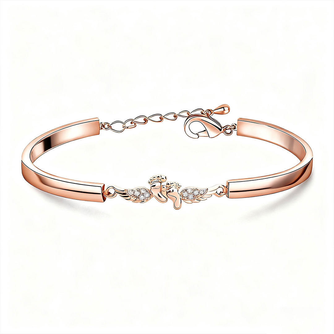 For Memorial - Mama Of An Angel Wing  Bracelet