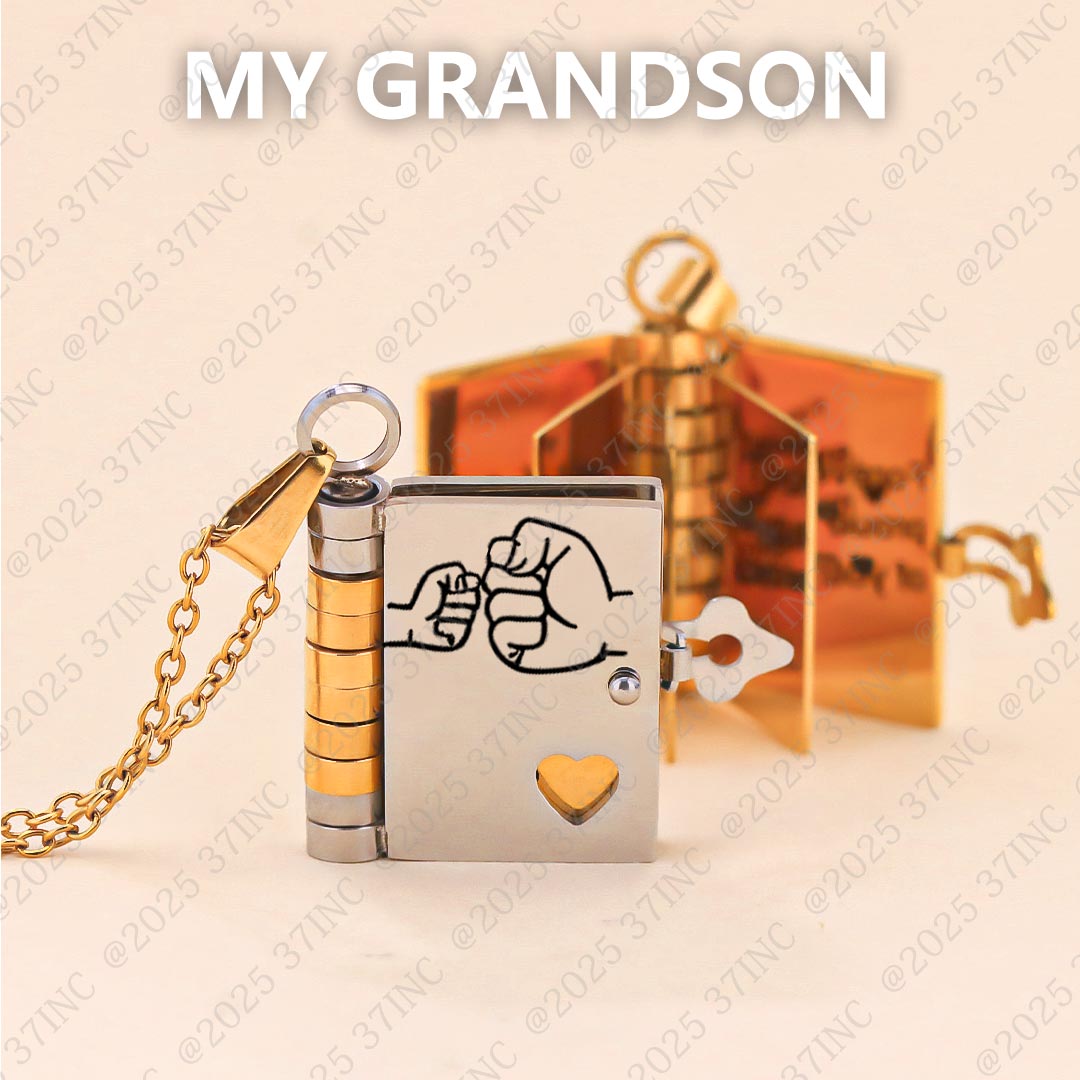 For Grandkids - My Love Stays With You Book Necklace