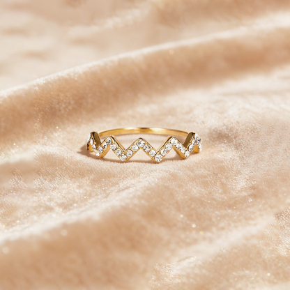 For Friends - Here's to another year of us wave ring