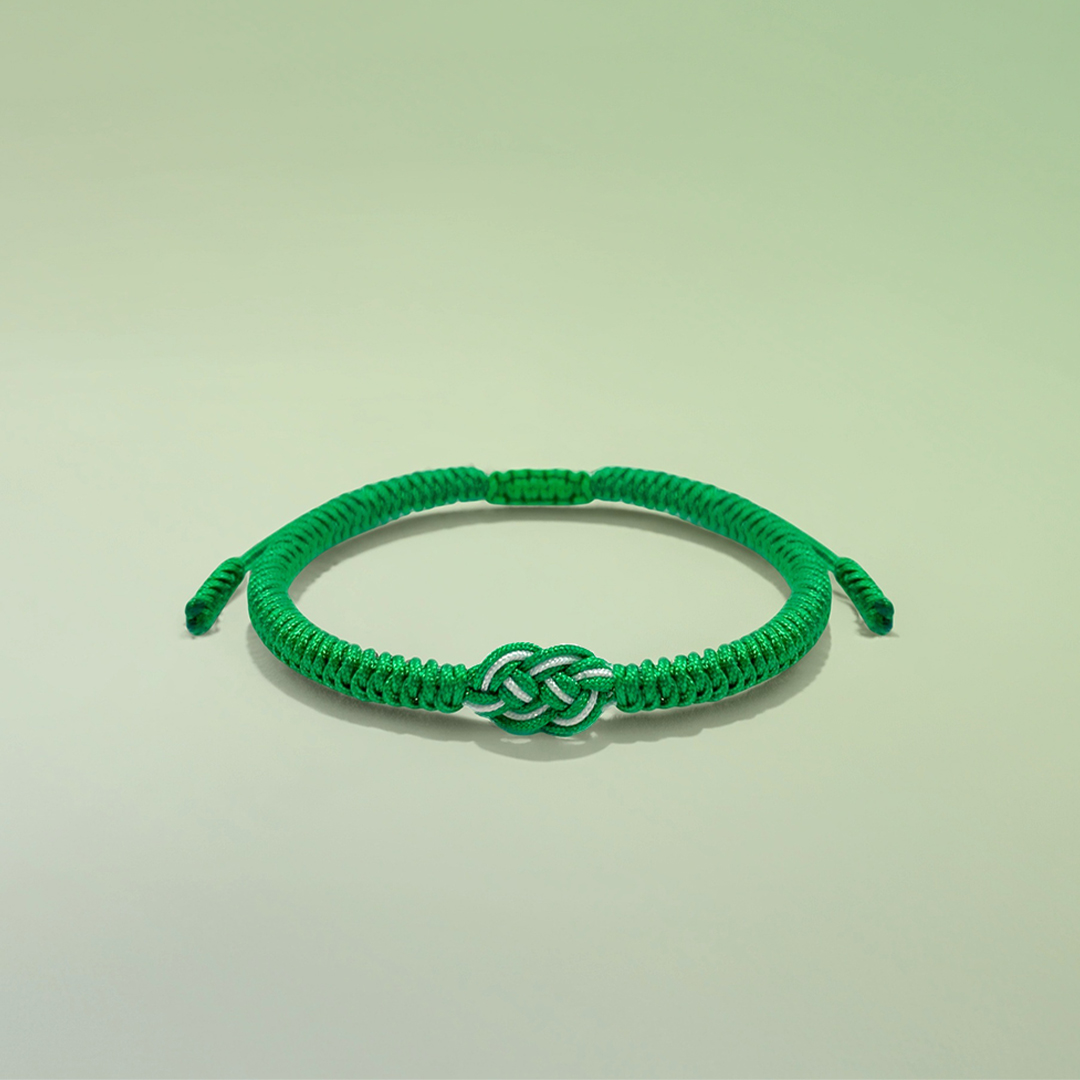 Irish By Blood American By Birth Patriot By Choice Celtic Knot Green Braided Bracelet