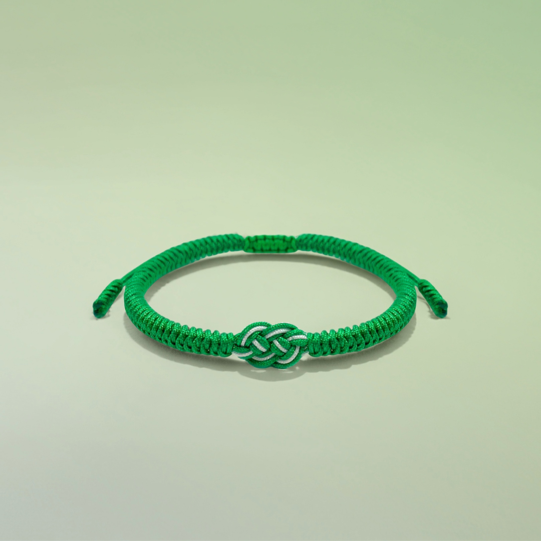 Irish By Blood American By Birth Patriot By Choice Celtic Knot Green Braided Bracelet
