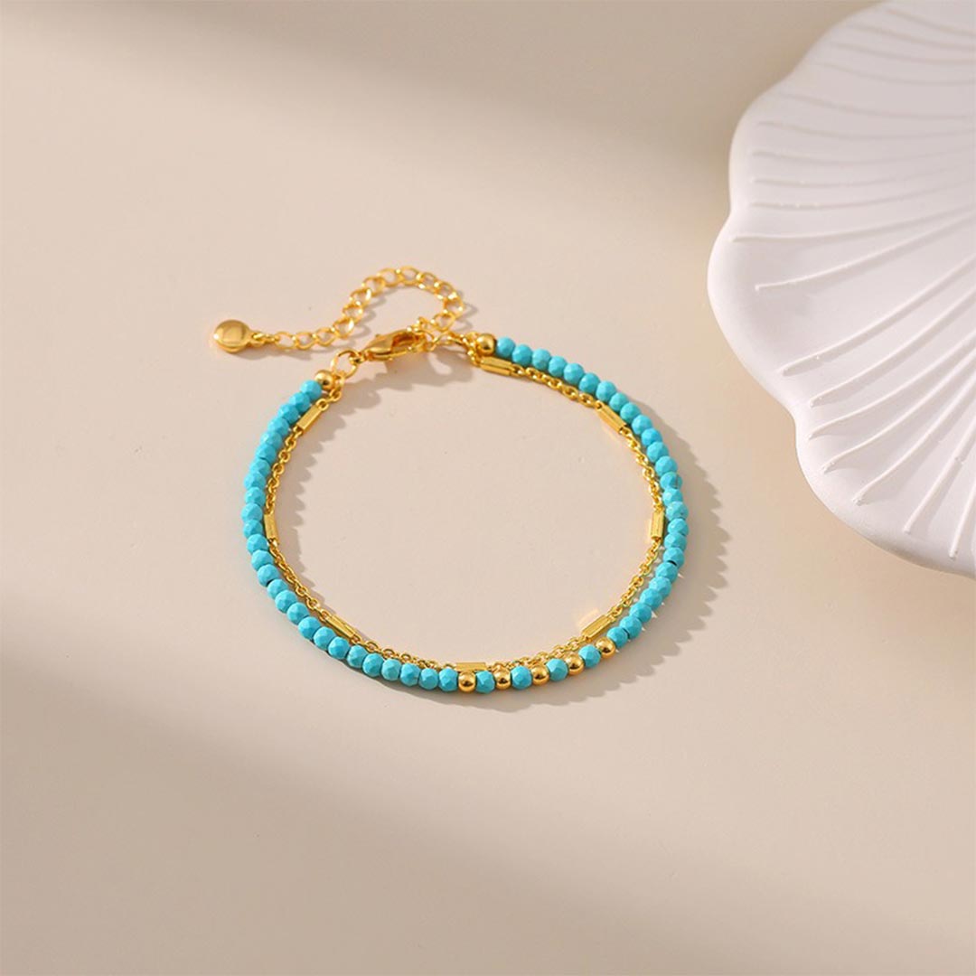 Sea Seeker Turquoise beaded bracelet