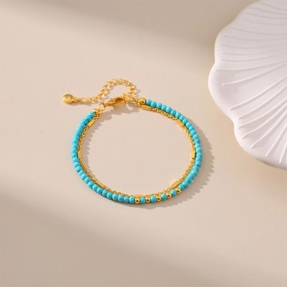 Sea Seeker Turquoise beaded bracelet