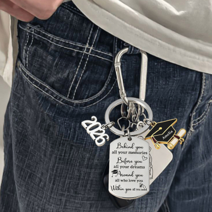Custom 2026 Graduation Keychain