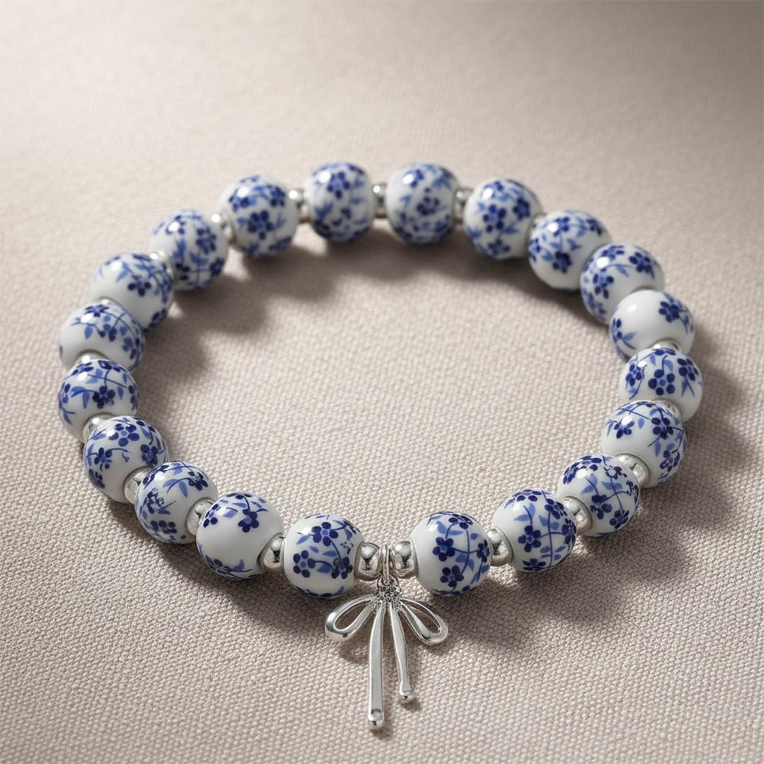 For Friends - Our Friendship Is A Knot Ceramic Bead Bracelet