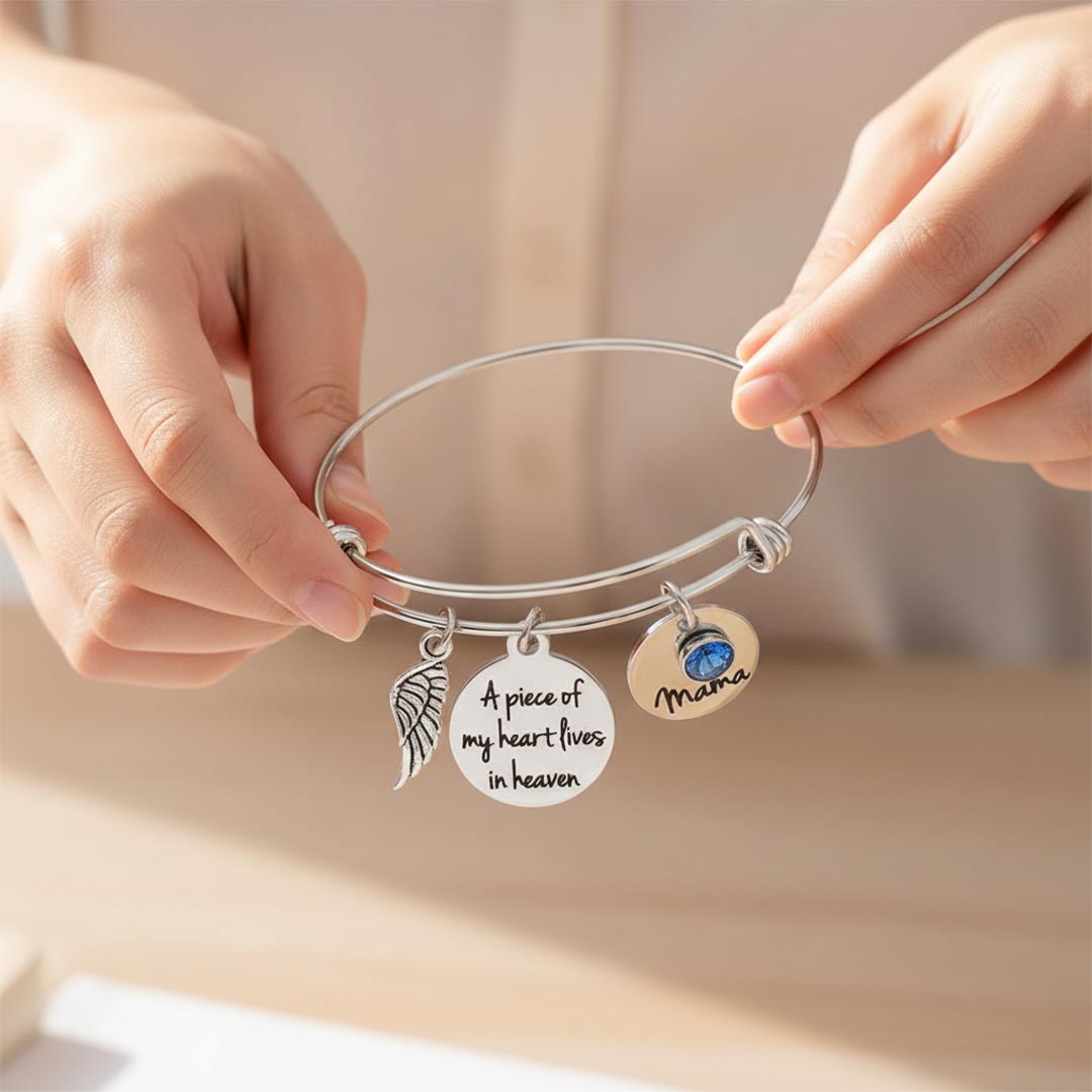 "Piece Of My Heart" Memorial Bracelet