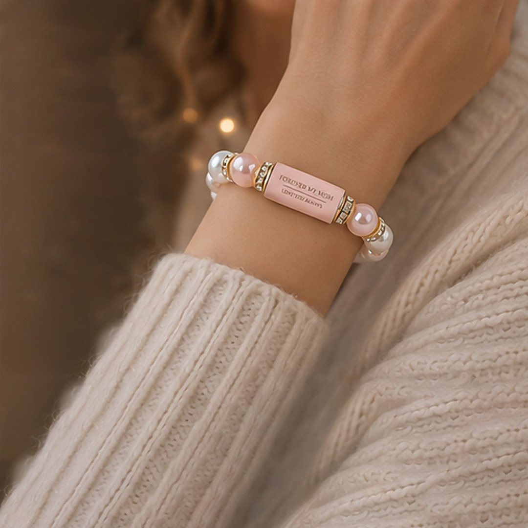 "Mom, I miss you so much." Memorial Bracelet