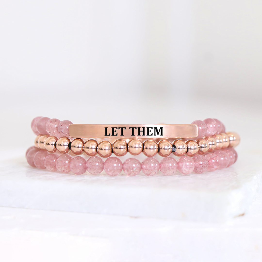 Let Them Bead Lettering Bracelet
