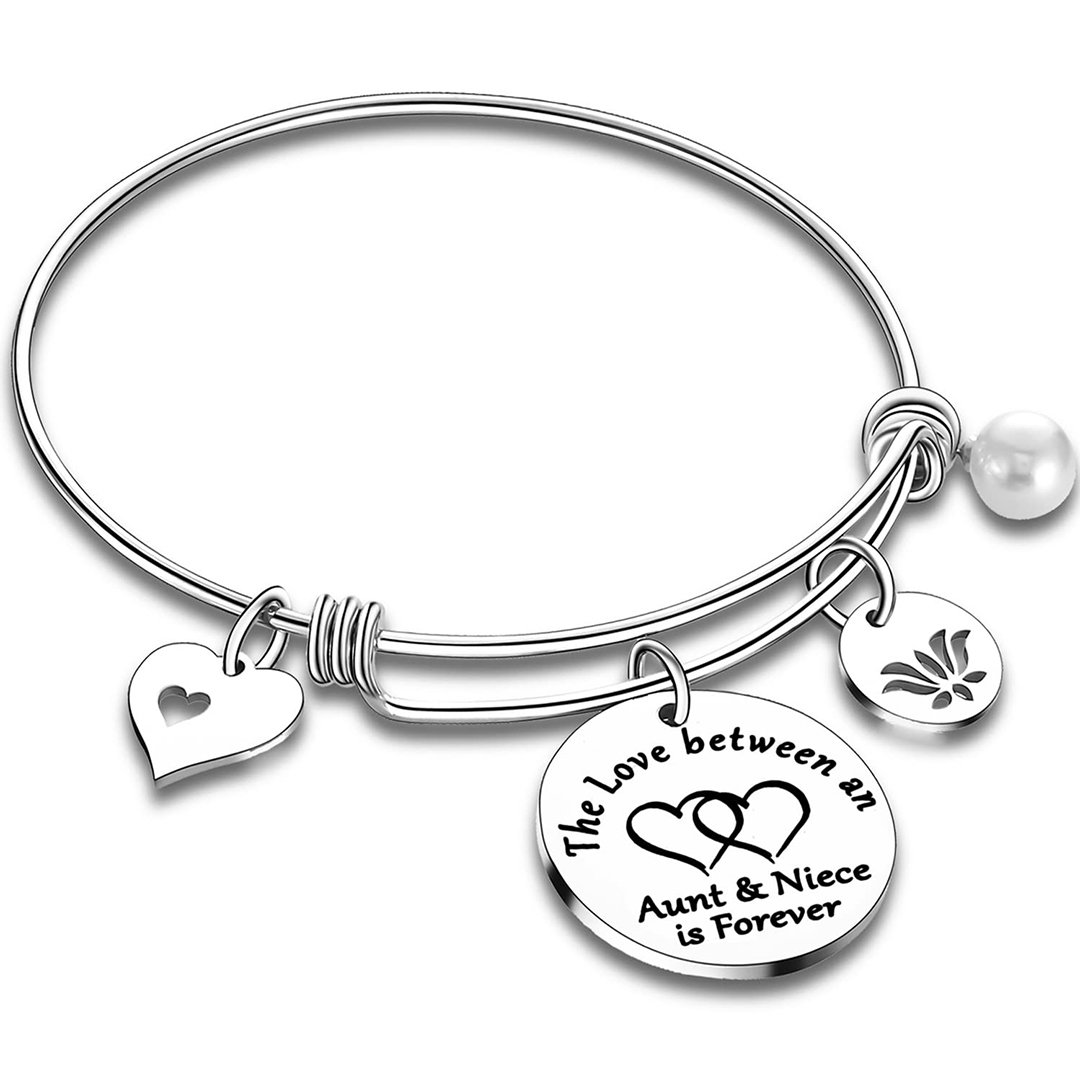 For Aunt/Nephew/Niece - The Love Between Aunt And Nephew/Niece Is Forever Bangle