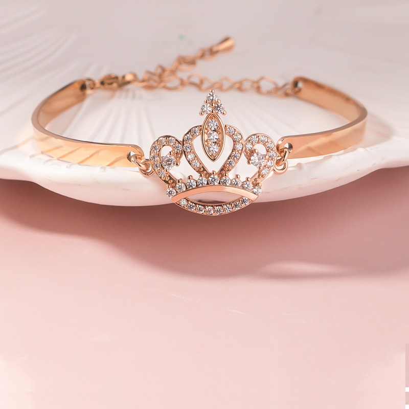 For Granddaughter - Straighten Your Crown Crown Bracelet