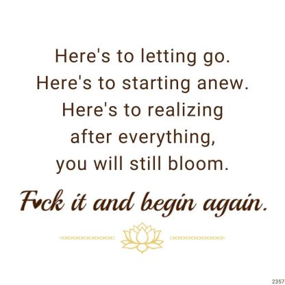 S925 Fuck It and Begin Again Stacked Ring - 4 Rings Set