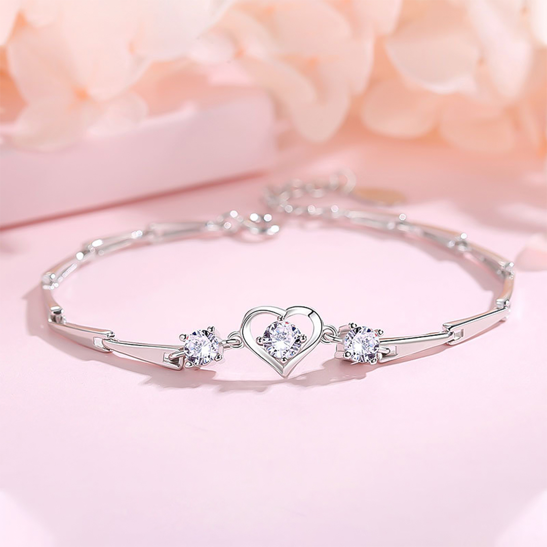 For Daughter-In-Law - You Are More Than Just A Daughter-In-Law You Are Also My Daughter-In-Heart Heart With Diamond Bracelet