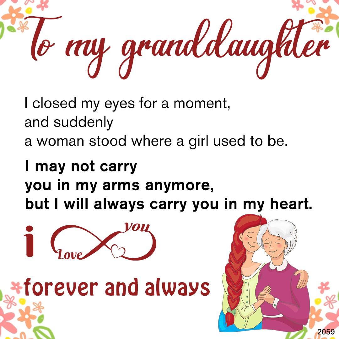 For Granddaughter - I Love You Forever And Always Infinity Heart Bracelet