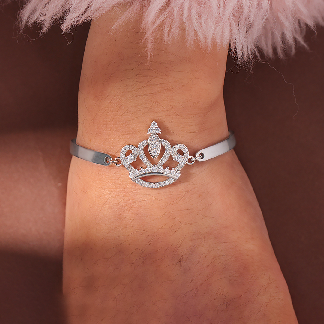 For Granddaughter- Love You Forever And always Crown  Bracelet