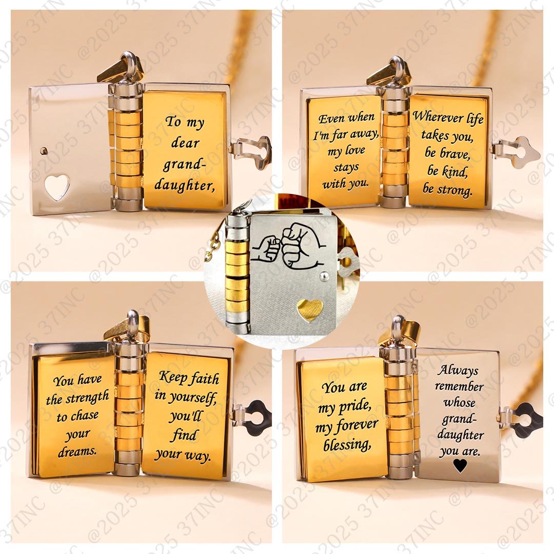 For Grandkids - My Love Stays With You Book Necklace