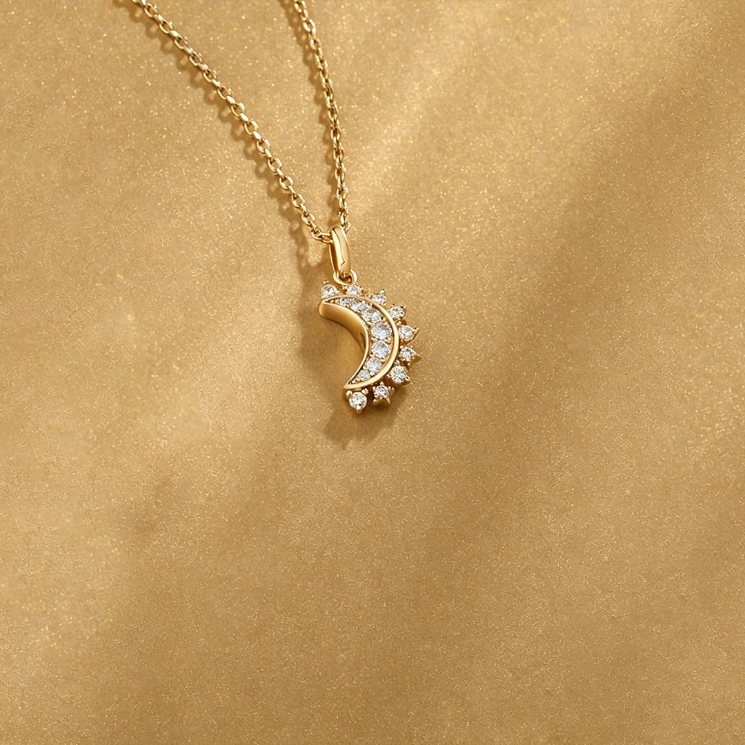 Moon and Sun Magnetic Necklace Set