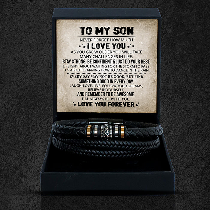For Son - Vintage Beaded Leather Bracelet Gift Set