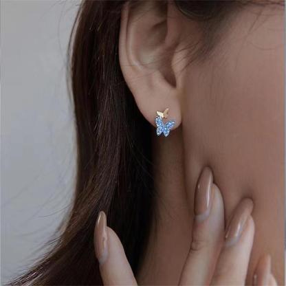 Blue Butterfly Earrings