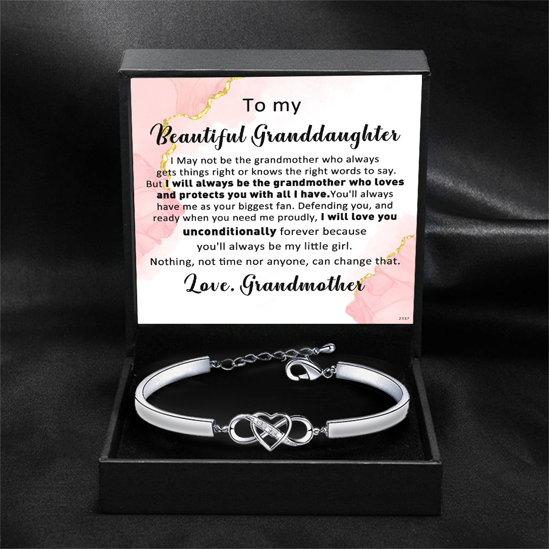 For Granddaughter - Always Shine Like The Brightest Star Infinity Bracelet
