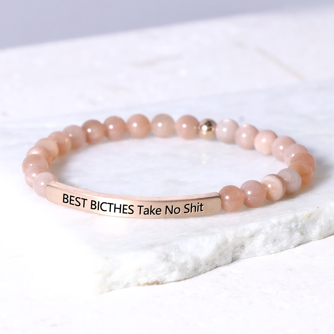 For Friend - Best Bicthes Bead Lettering Bracelet
