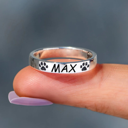 Personalized Pet Name Ring