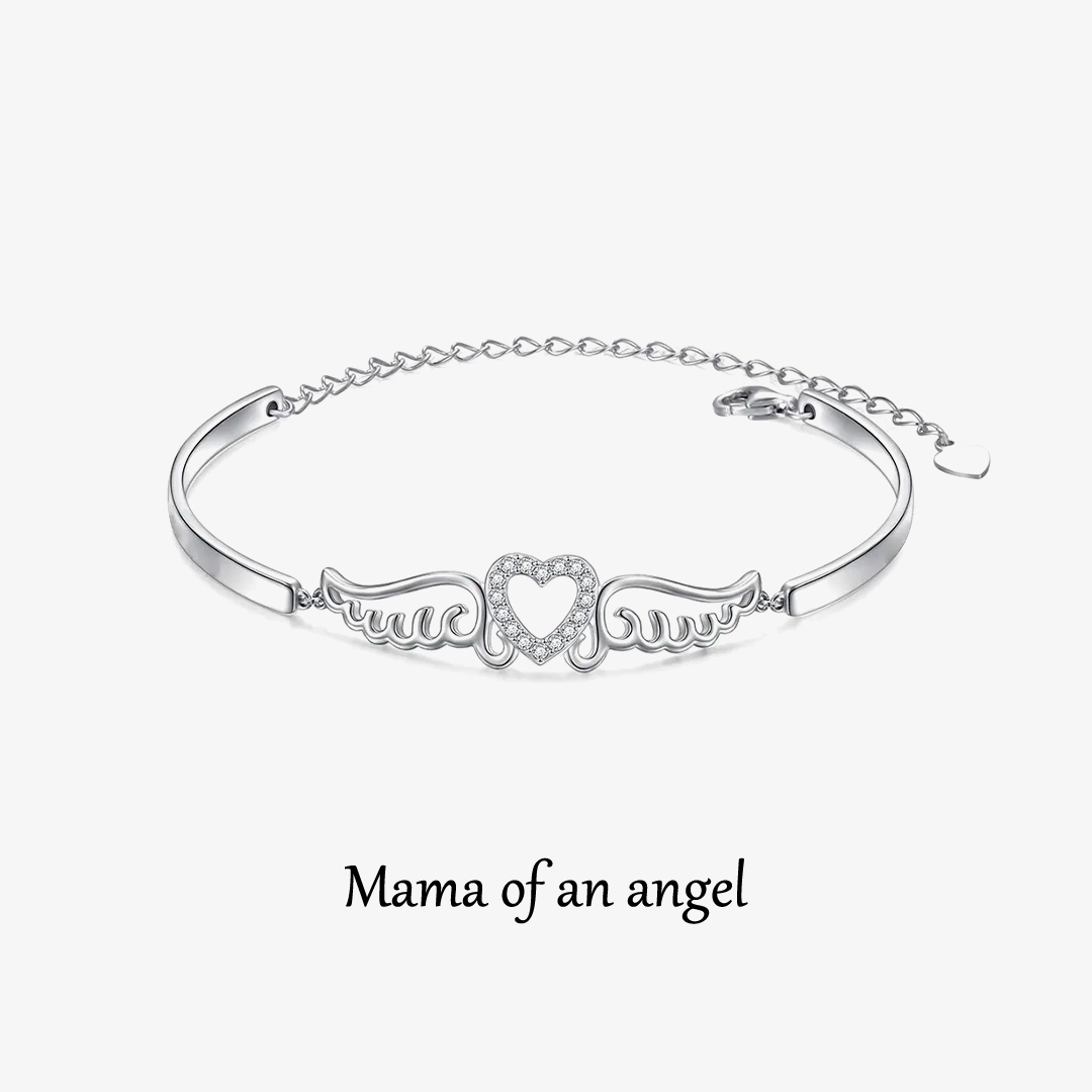 For Memorial - Mama of an angel Wings Bracelet