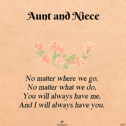 For Niece - S925 Aunt and Niece Infinity Heart Necklace