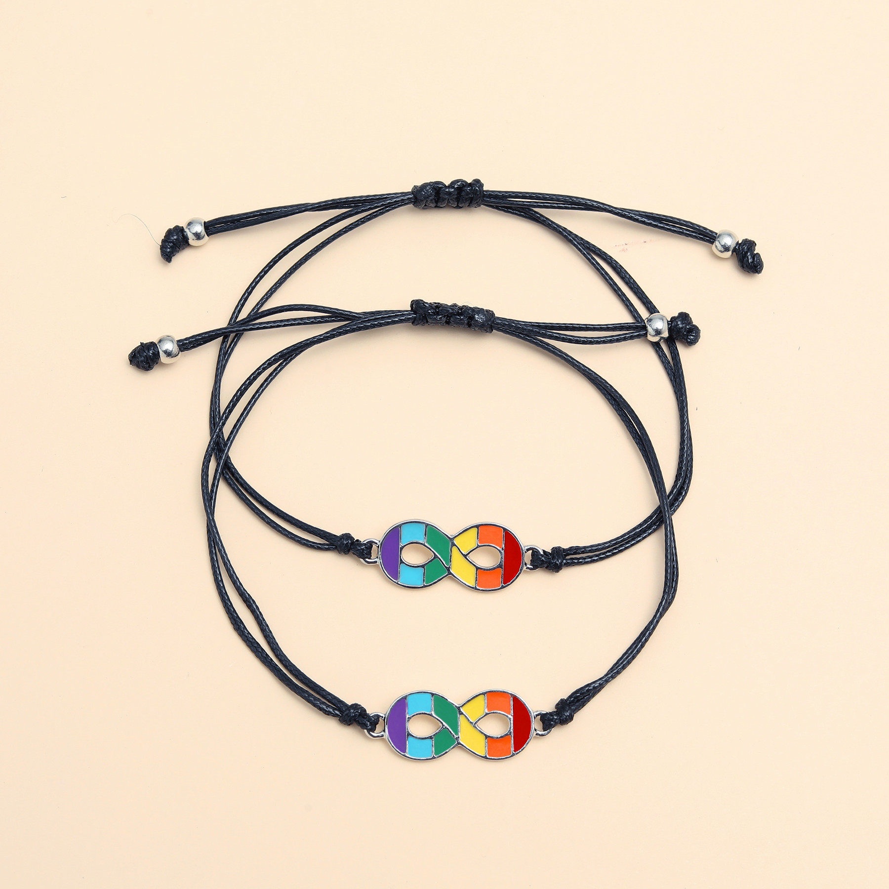 Infinity Love Rainbow Card Bracelet