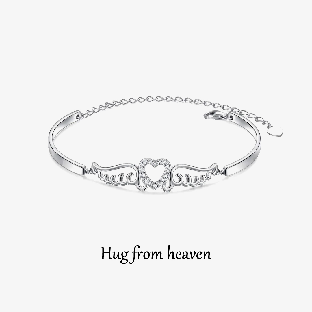 For Memorial - Always Remember I Am Sending You My Love Wings Bracelet