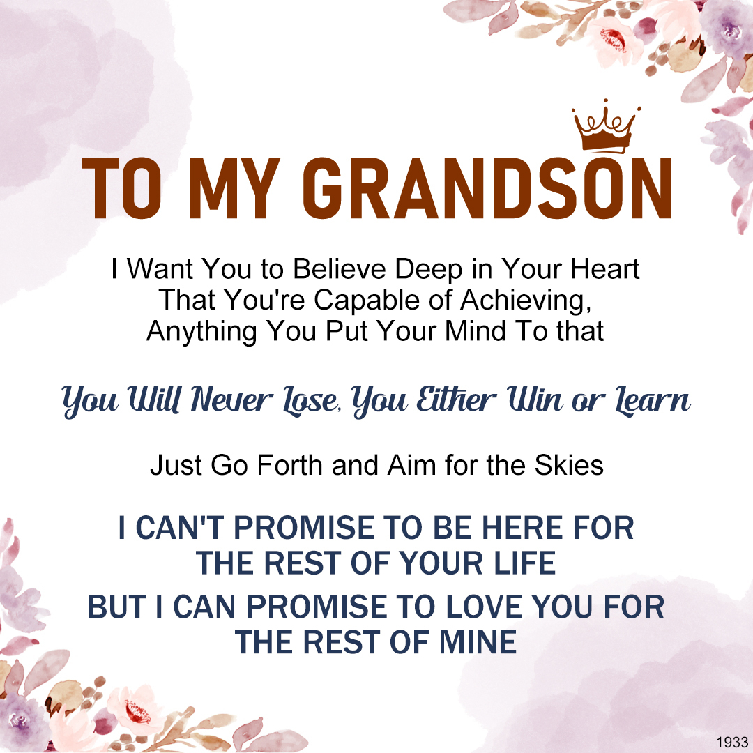 For Grandson -  I Can Promise To Love You For The Rest of Mine Knot Bracelet