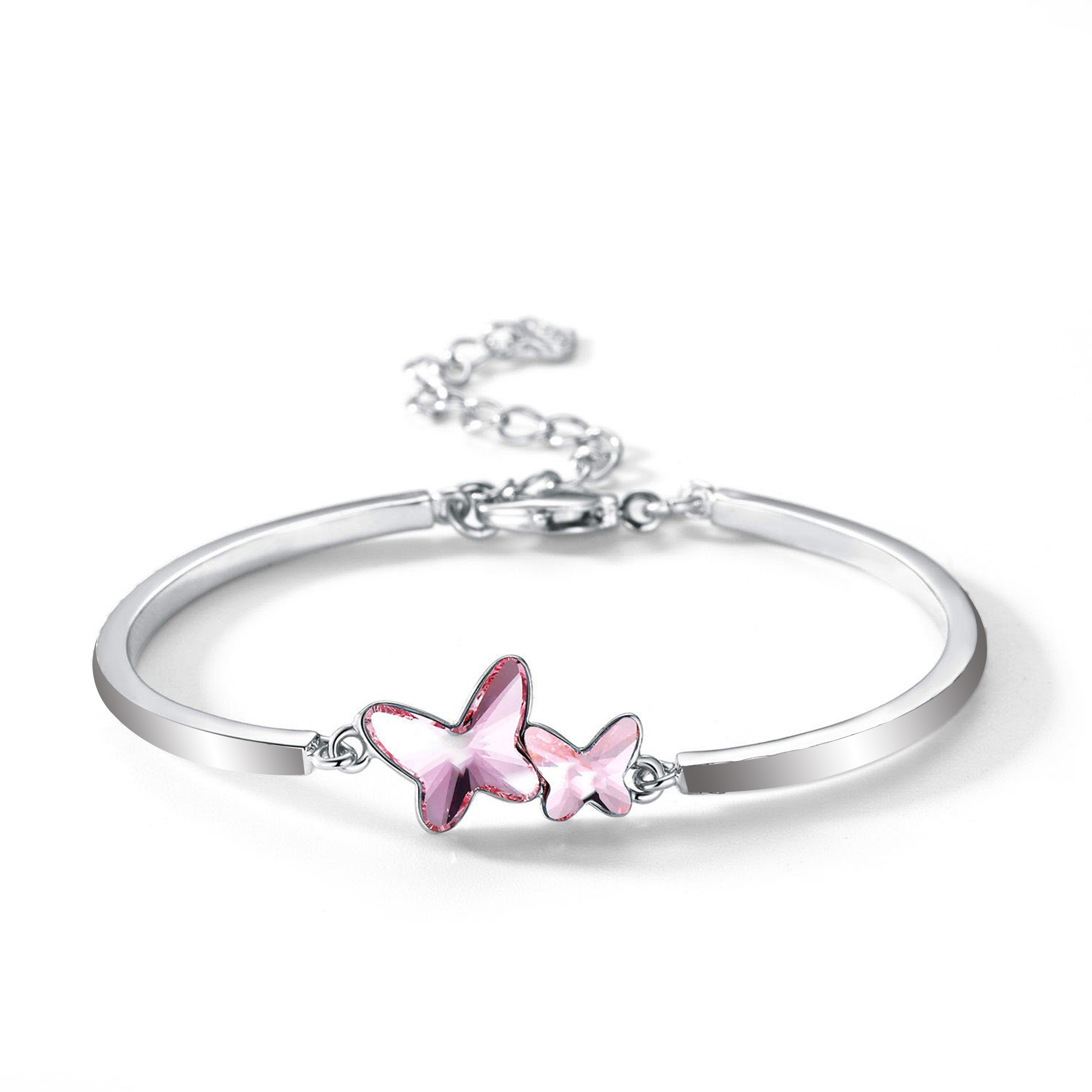 All You Have To Do Is Fly Blue Butterfly Crystal Bracelet
