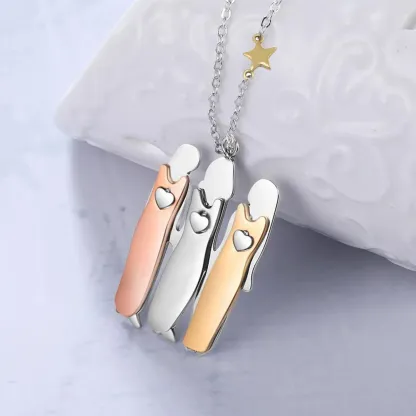 For Friend - Best friends are like thick thighs they stick together Stars Necklace