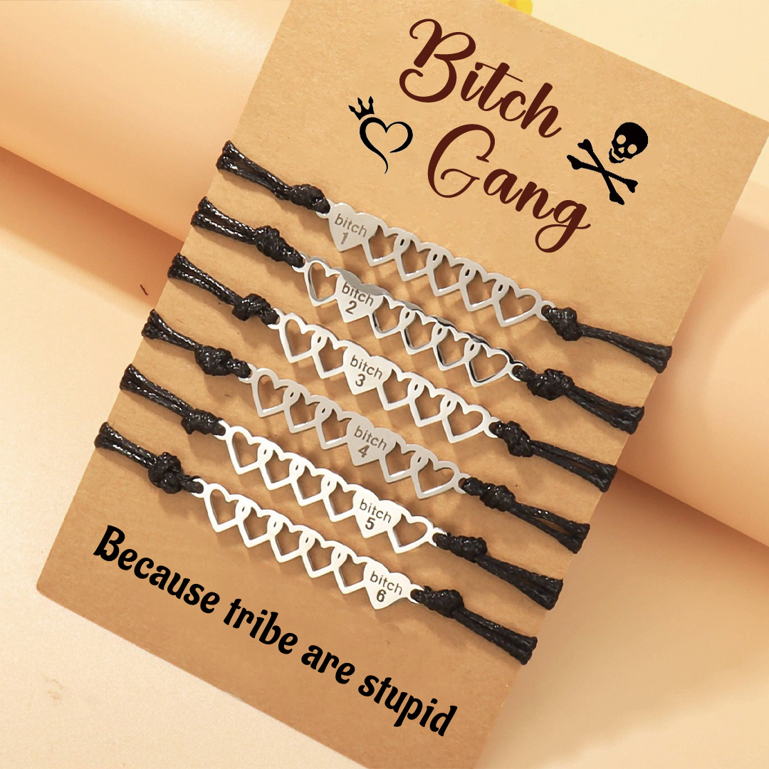 For Friend - Bitch Gang Heart Bracelet