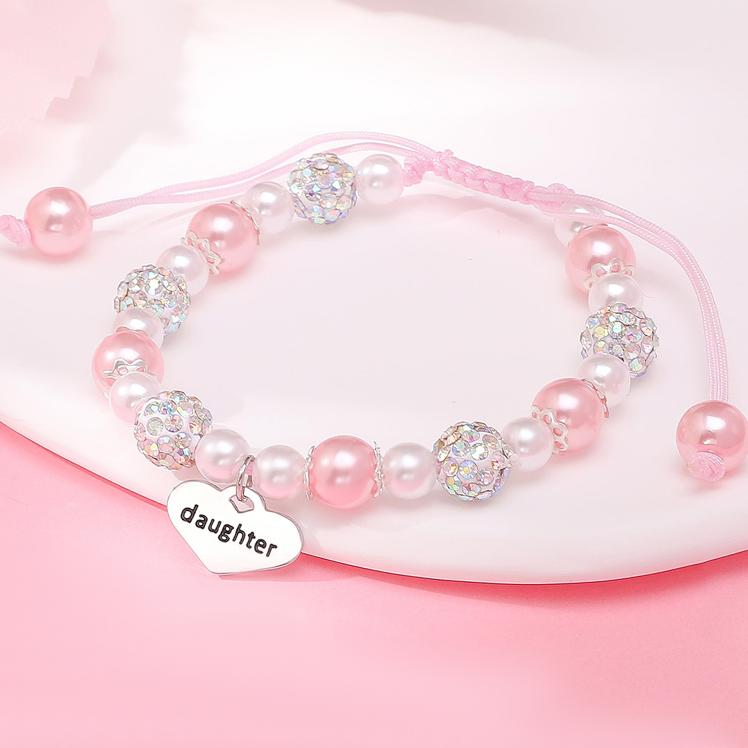 For Daughter- You Are My Most Beautiful Chapter Pendant Pearl Bracelet