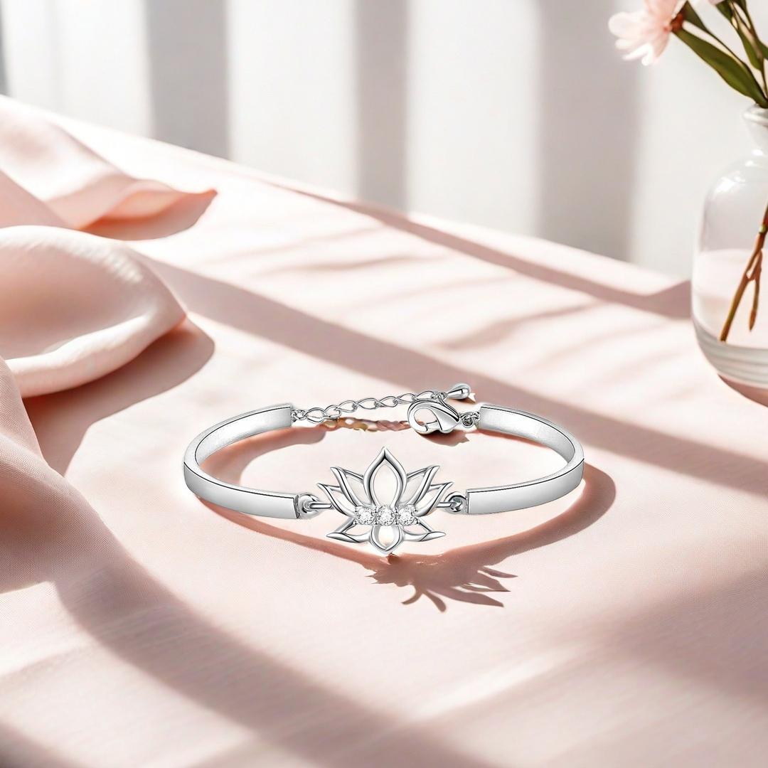 Fuck it and Begin Again Lotus Bracelet