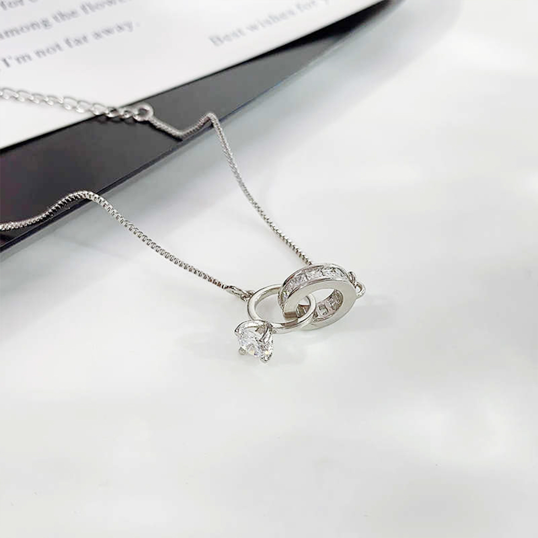 For Wife - S925 Interlocking Diamond Bracelet