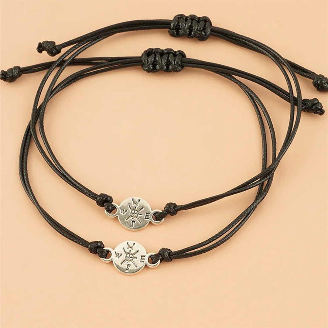 The Adventure Begins Compass Bracelet