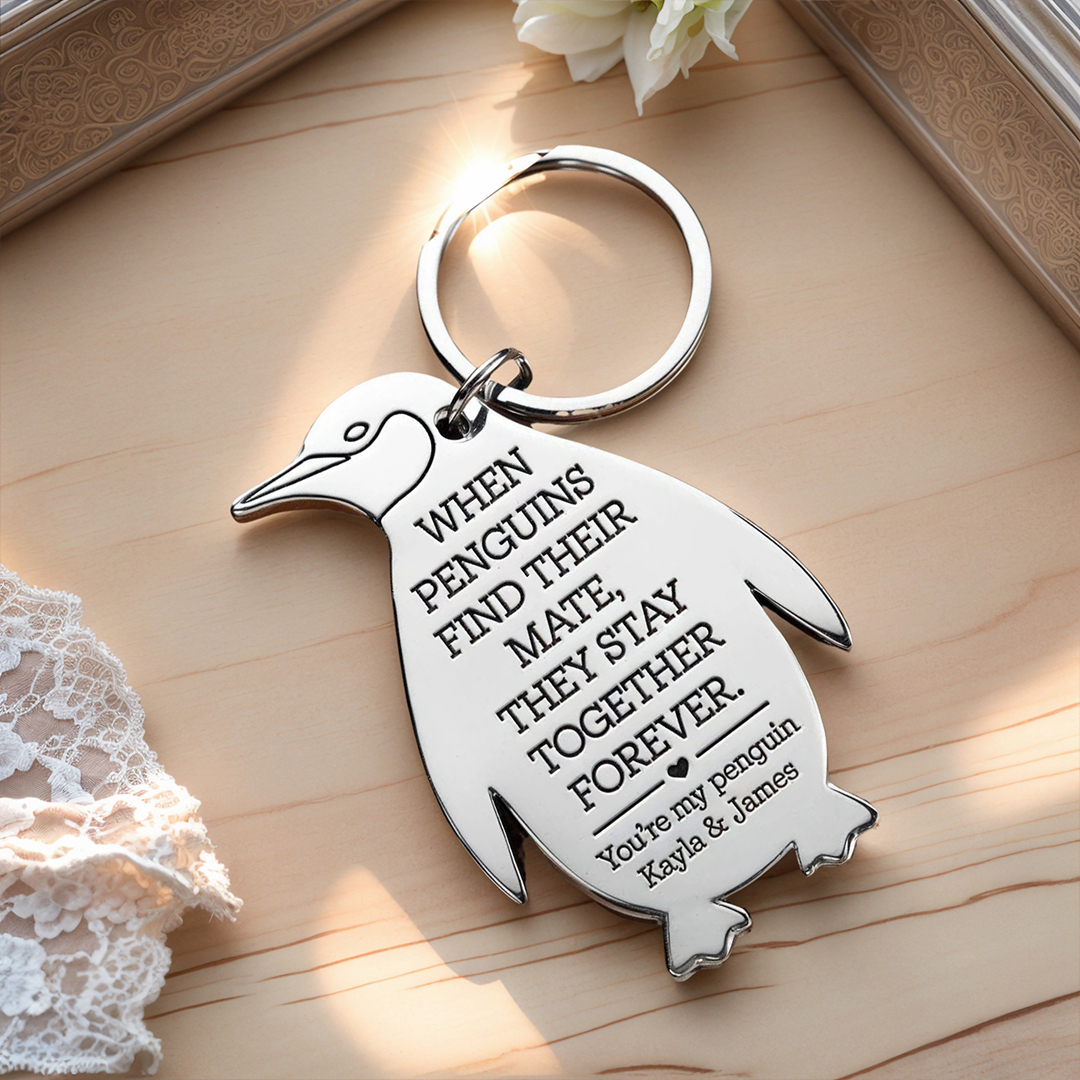 You're My Penguin keychain