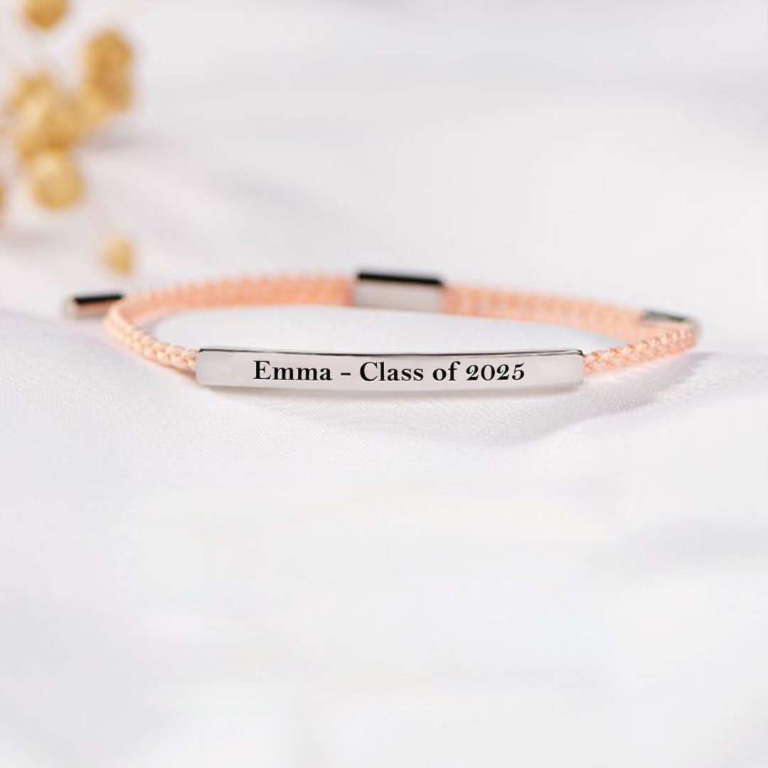 For Daughter - Customized name graduation bracelet