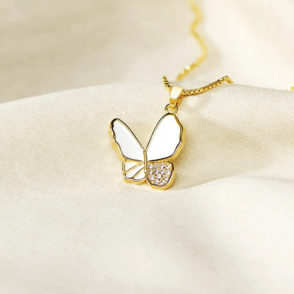 Congrats! All You Have To Do Is FLY Butterfly Necklace