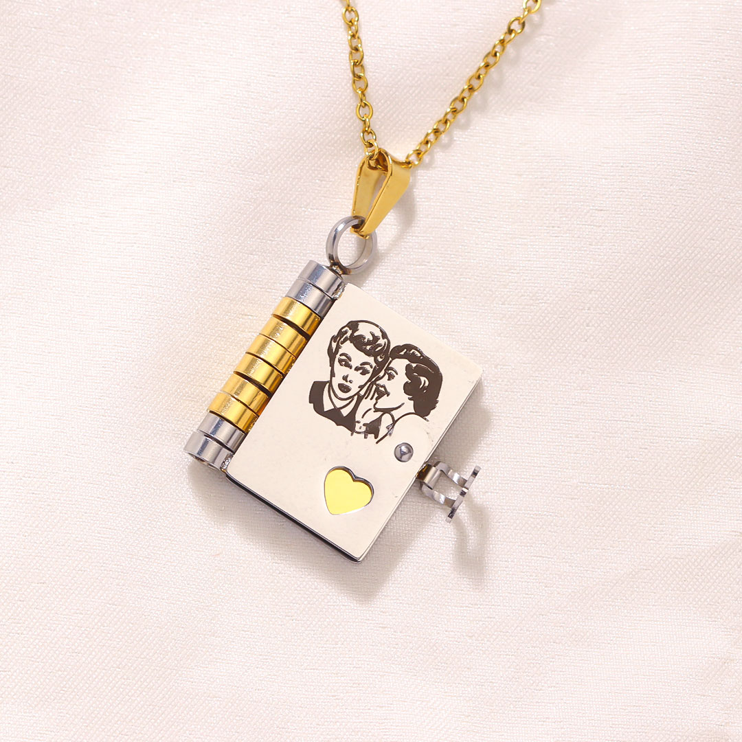 For Friends- Best Bicthes Book Necklace