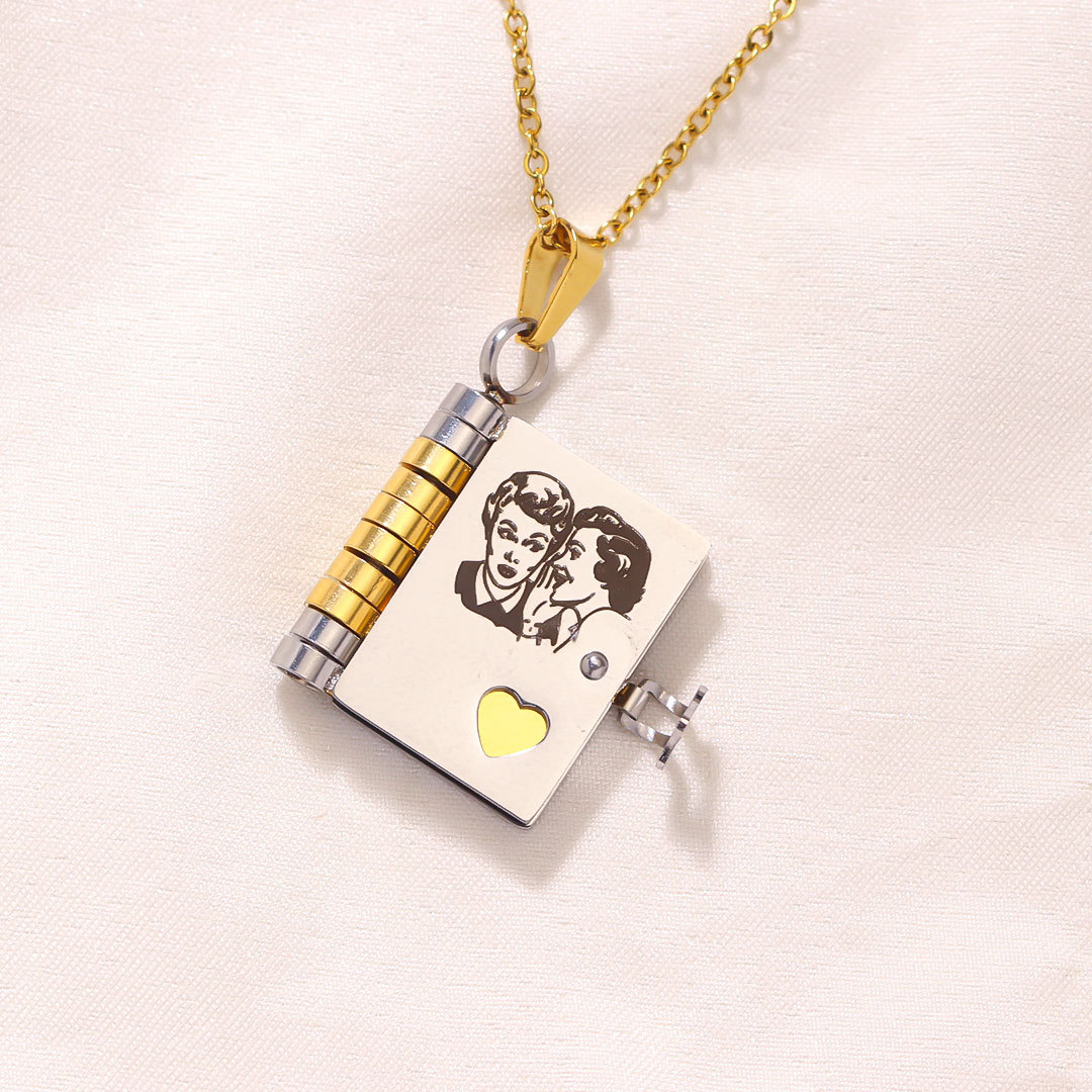 For Friends- Best Bicthes Book Necklace