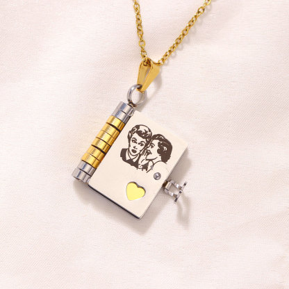For Friends- Best Bicthes Book Necklace