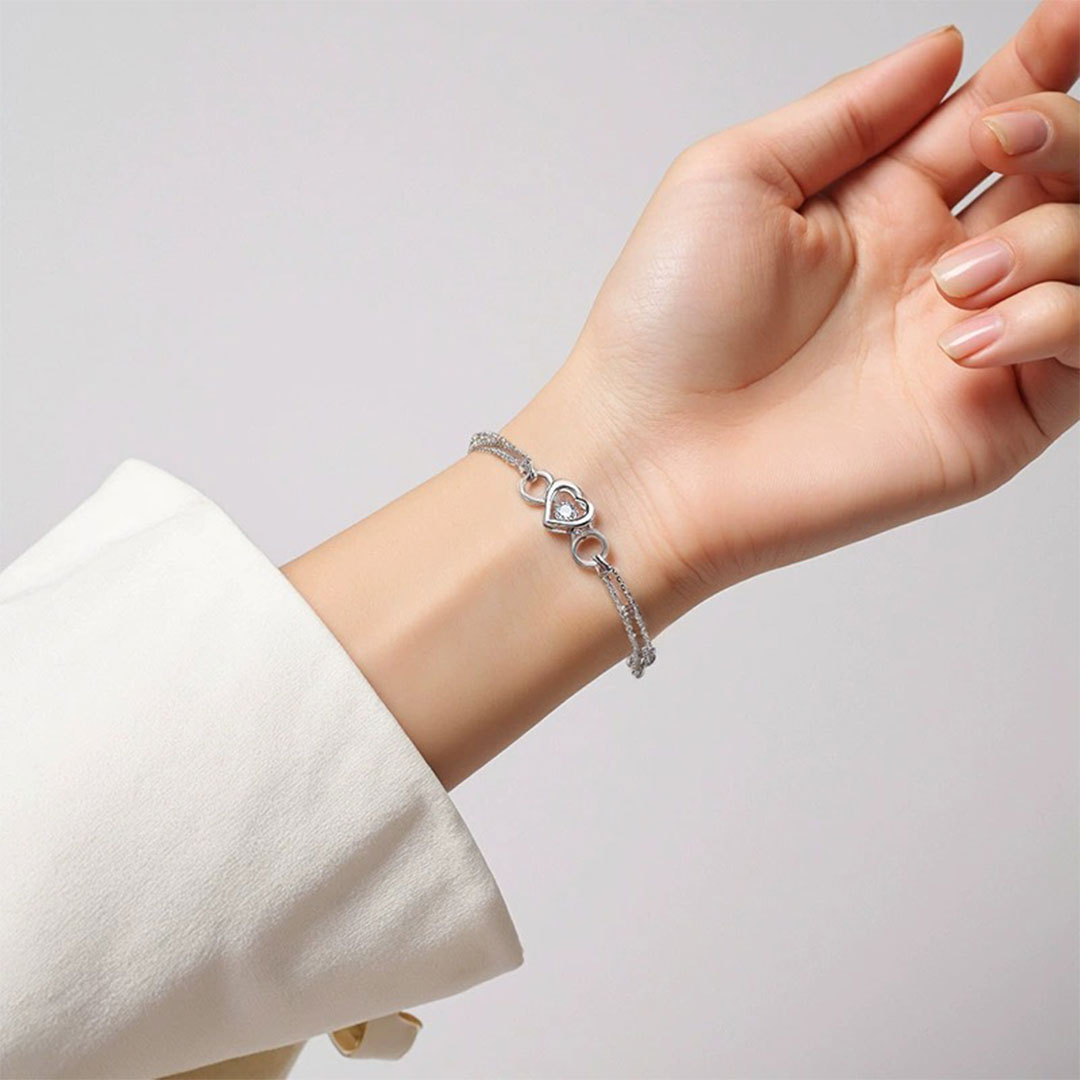 For Granddaughter - You Are The Most Beautiful Chapters Heart Infinity Bracelet