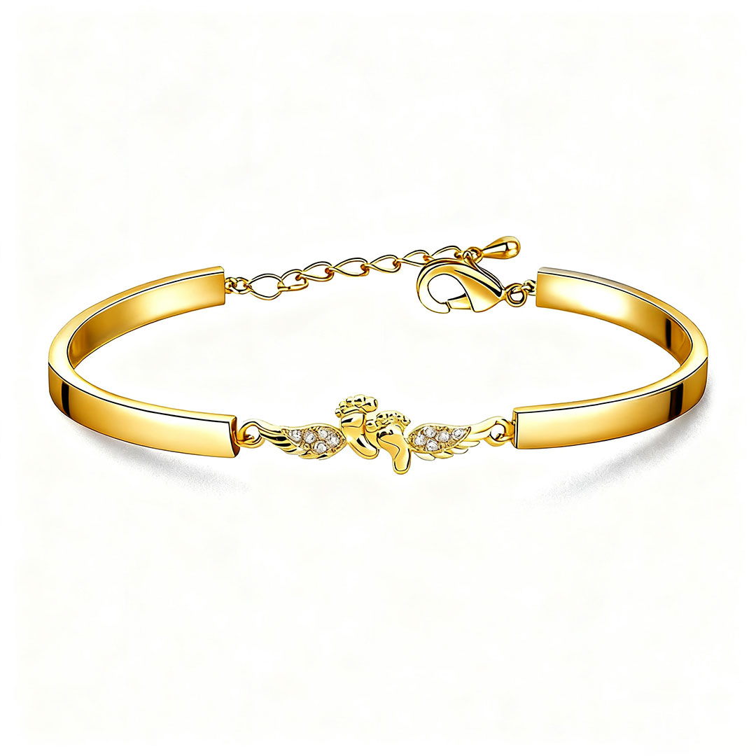 For Memorial - Mama Of An Angel Wing Bracelet