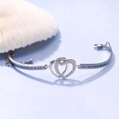 For Friend - Here's to another year of us Double Heart Bracelet