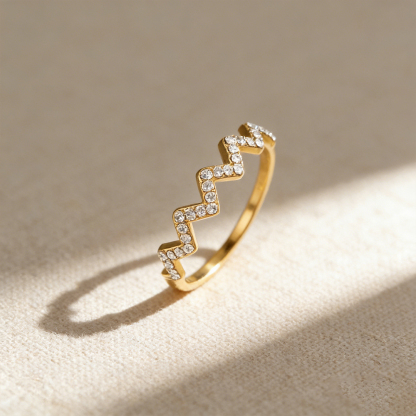 For Friends - Here's to another year of us wave ring