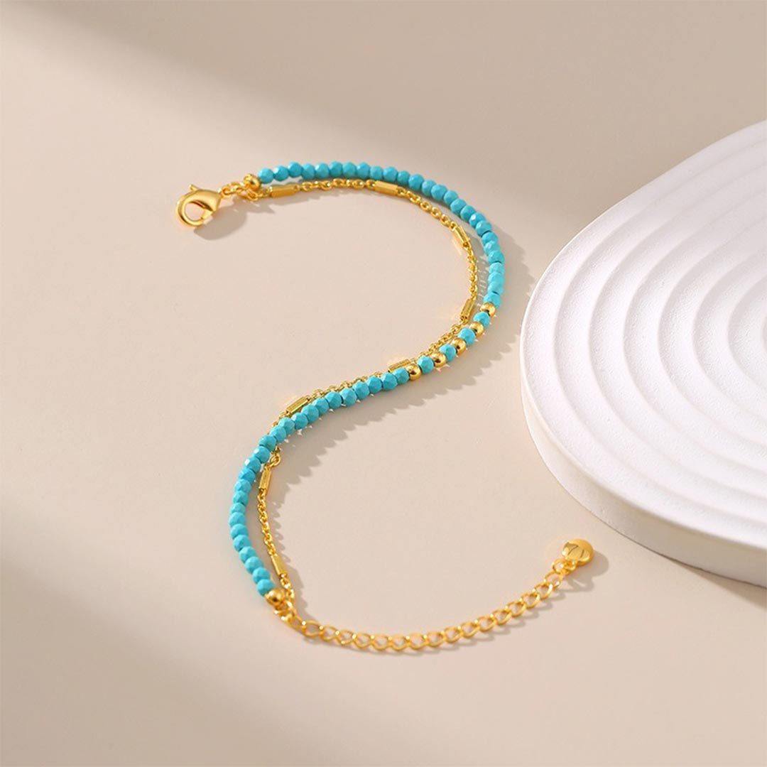 Sea Seeker Turquoise beaded bracelet