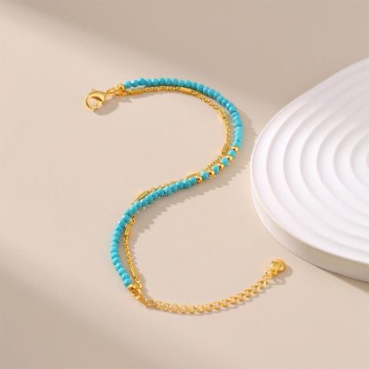 Sea Seeker Turquoise beaded bracelet