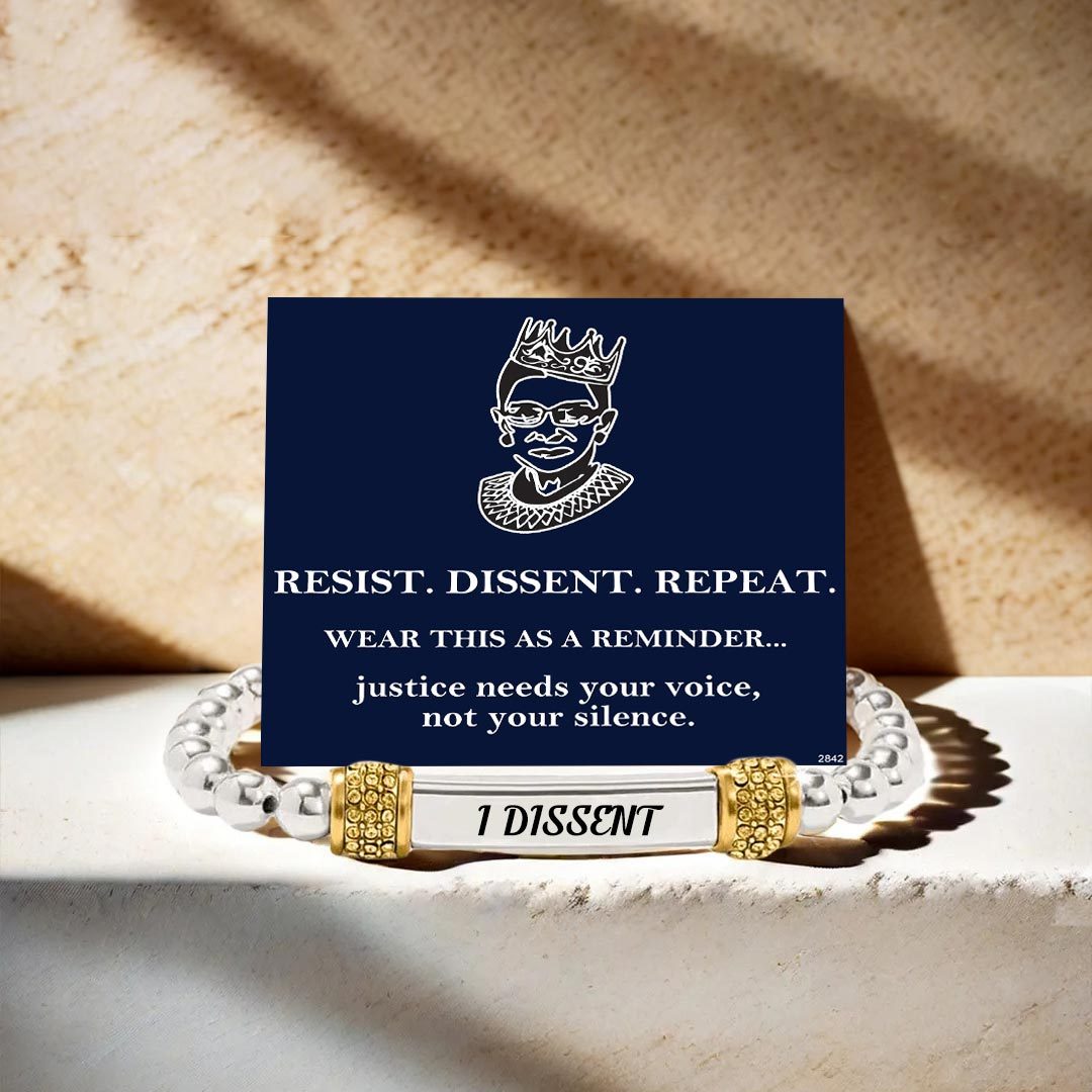 Justice needs your voice,not your silence Bead Bracelet